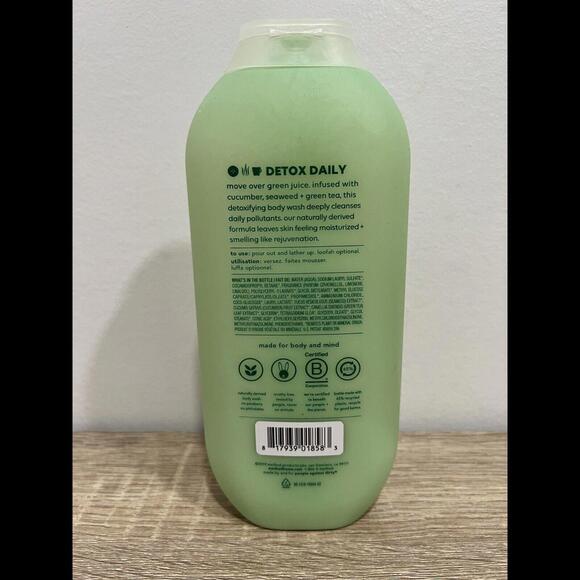 METHOD Body Wash Deep Detox Cucumber Seaweed Green Tea 18Fl OZ - Picture 2 of 2